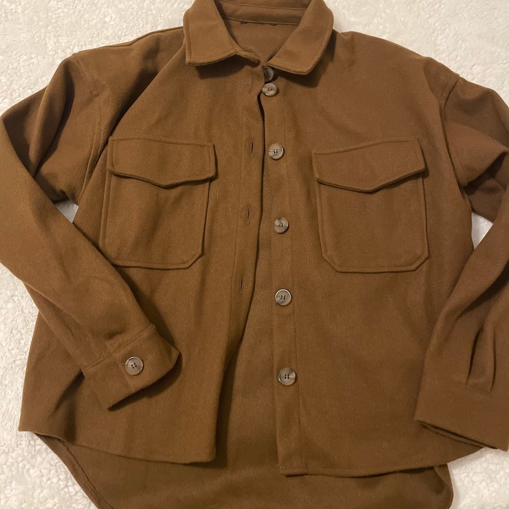 Brown Shacket - image 1